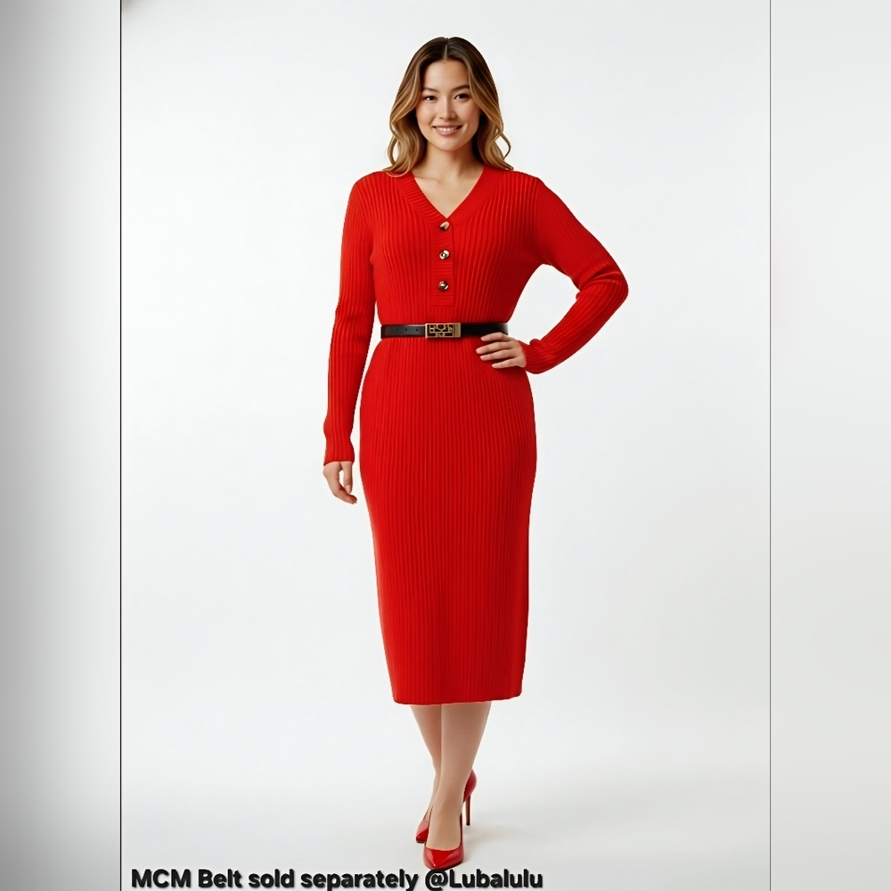 Knit Midi Dress